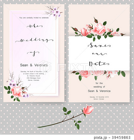 Save the date card, wedding invitation, greeting 39459863