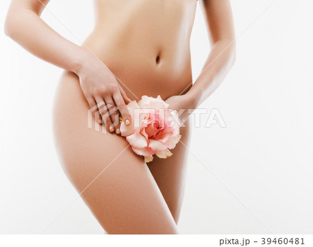 Beautiful slim woman's body. Perfect slim toned 39460481