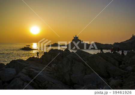 風景 太陽 海 39461926