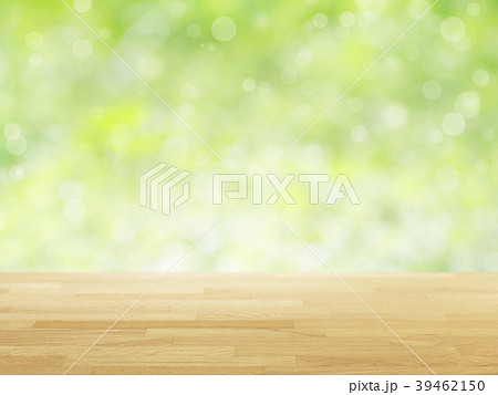 wood table top on green bokeh abstract background wood table top on green bokeh abstract background 39462150