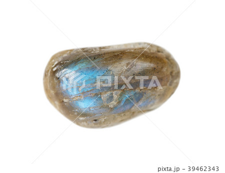 Blue Labradorite on white background 39462343