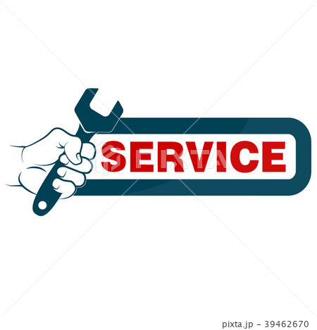 Spanner in hand and sign service 39462670