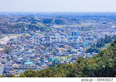 埼玉　越生駅周辺の町並み（さくらの山公園より） 39463627