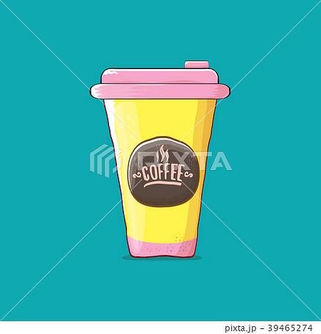 Coffee cup isolated on turquoise background Coffee cup isolated on turquoise background 39465274