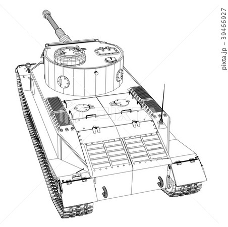 Blueprint of realistic tank 39466927