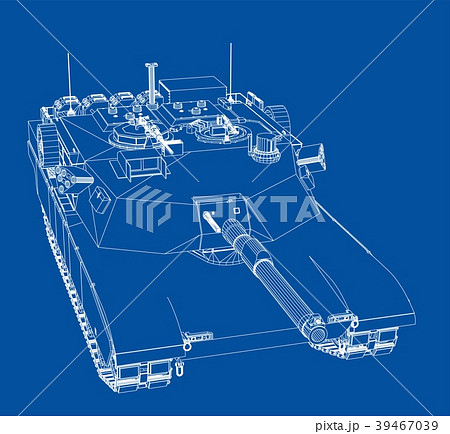Blueprint of realistic tank 39467039