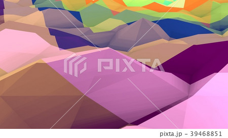 Lowpoly Backdrop with Bulging Surface 39468851