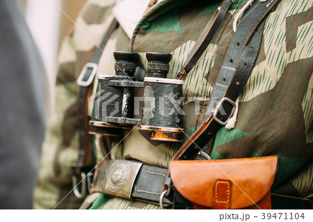Close Up Of German Military Binoculars Of A German 39471104