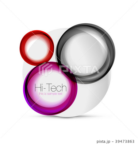 Circle web layout - digital techno spheres - web 39473863
