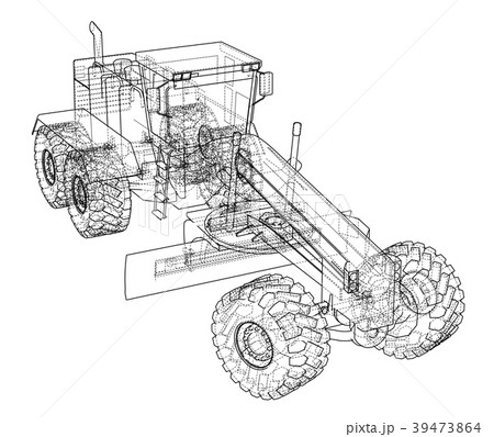 Road grader. 3d illustration 39473864