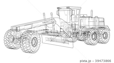 Road grader. 3d illustration 39473866