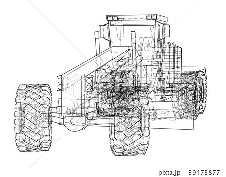 Road grader. 3d illustration 39473877
