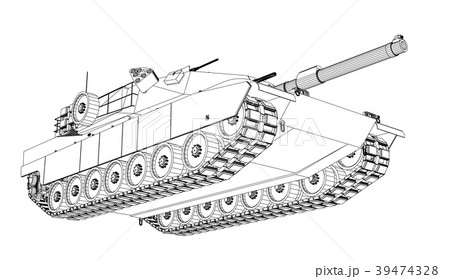 Blueprint of realistic tank Blueprint of realistic tank 39474328