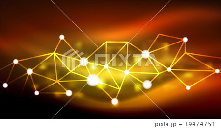 Shiny stars, neon glowing digital connected light Shiny stars, neon glowing digital connected light 39474751