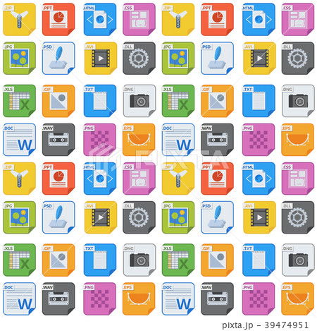 File types and formats seamless pattern background File types and formats seamless pattern background 39474951