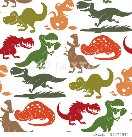 Dinosaurs Vector Dino Animal Tyrannosaurus T Rexのイラスト素材