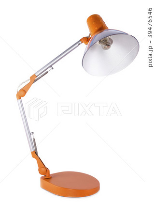 Table lamp for desktop on a white background Table lamp for desktop on a white background 39476546