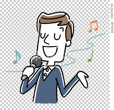 若い男性：カラオケ 39479739