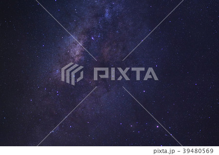 Starry night sky and milky way galaxy with stars  39480569