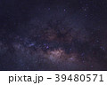 Starry night sky and milky way galaxy with stars  39480571