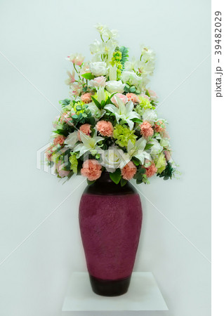 Vase, Flower, Bouquet, Tulip, White Background 39482029