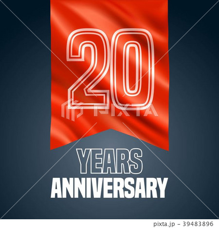 20 years anniversary vector icon, logo 20 years anniversary vector icon, logo 39483896