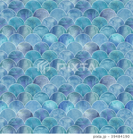 Fish scale wave japanese seamless pattern Fish scale wave japanese seamless pattern 39484190