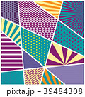 Colorful trendy geometric flat elements of pattern 39484308