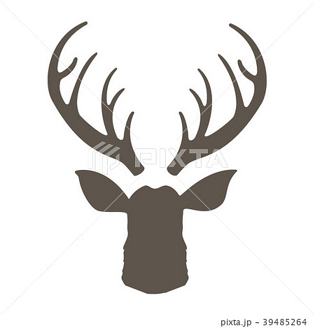 Reindeer with horns vector illustration. Deer Reindeer with horns vector illustration. Deer 39485264