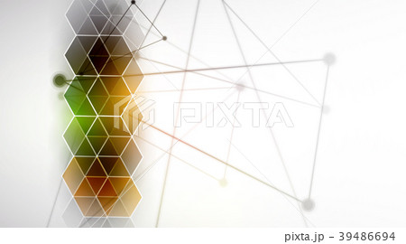 Abstract hexagon background Technology polygonal Abstract hexagon background Technology polygonal 39486694
