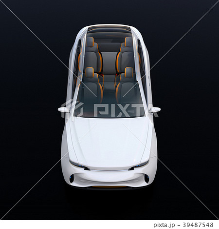 電動SUVのインテリアを透かした正面イメージ 39487548