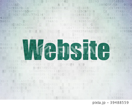 Web design concept: Website on Digital Data Paper 39488559