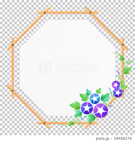 Background material _ morning glory (blue series) Background material _ morning glory (blue series) 39489274