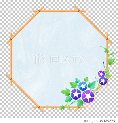 Background material _ morning glory (blue series) Background material _ morning glory (blue series) 39489275
