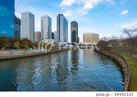 Modern architecture of Business building in Osaka Modern architecture of Business building in Osaka 39492335