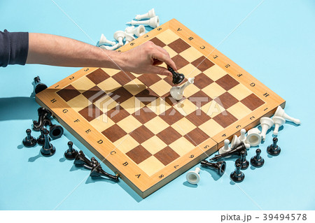 The chess board and game concept of business ideas 39494578