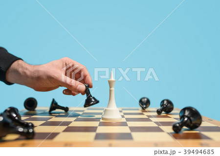 The chess board and game concept of business ideas 39494685
