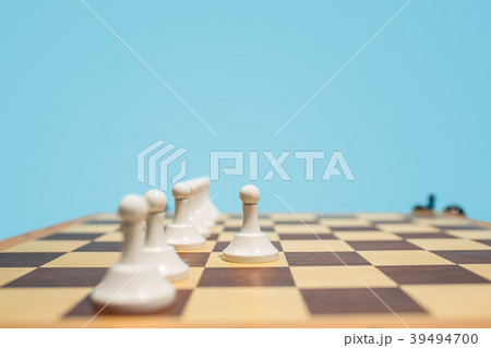 The chess board and game concept of business ideas 39494700