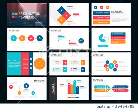 Colorful presentation templates Infographic 39494789