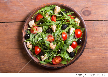 Salad with arugula Salad with arugula 39495045
