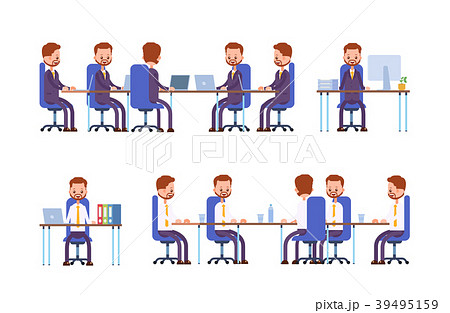 business meeting. posture while sitting. business 39495159