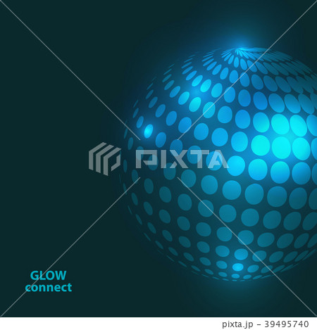 Space background with halftone and light Space background with halftone and light 39495740