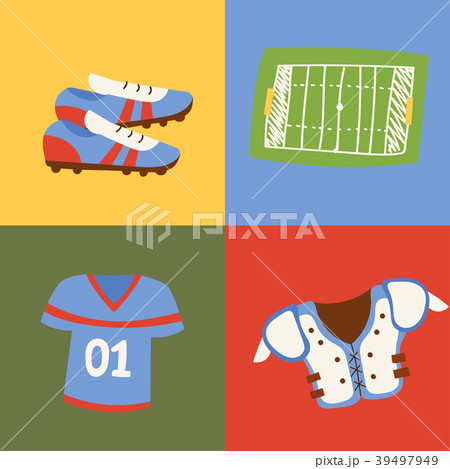 American football player action sport athlete 39497949