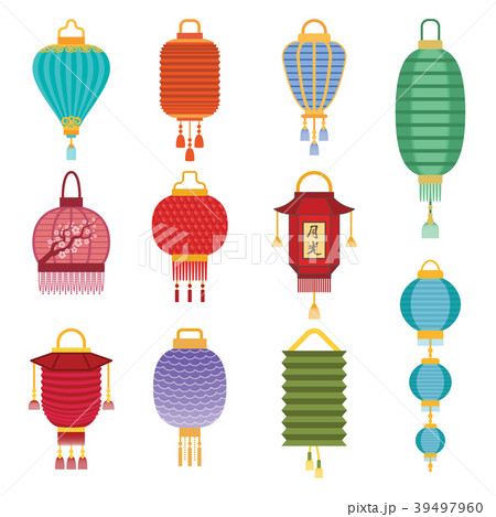 Chinese lantern light paper holiday celebrate 39497960