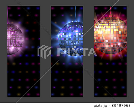Disco ball discotheque card music party night club 39497963