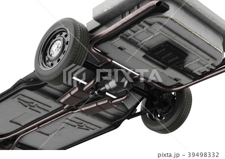 Chassis frame car, close, bottom view 39498332
