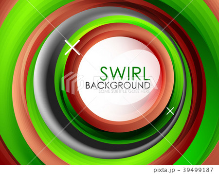 Spiral swirl flowing lines 3d vector abstract Spiral swirl flowing lines 3d vector abstract 39499187