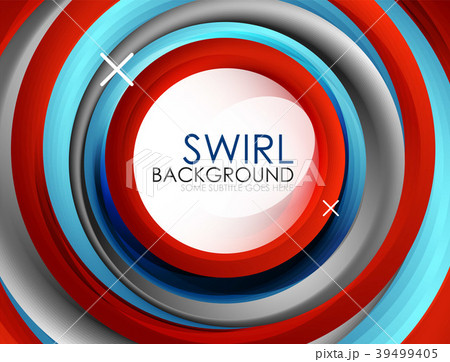 Spiral swirl flowing lines 3d vector abstract 39499405