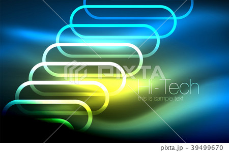 Glowing ellipses dark background, waves and swirl Glowing ellipses dark background, waves and swirl 39499670