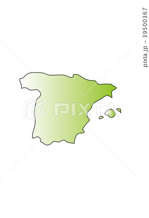 世界地図スペイン 39500367